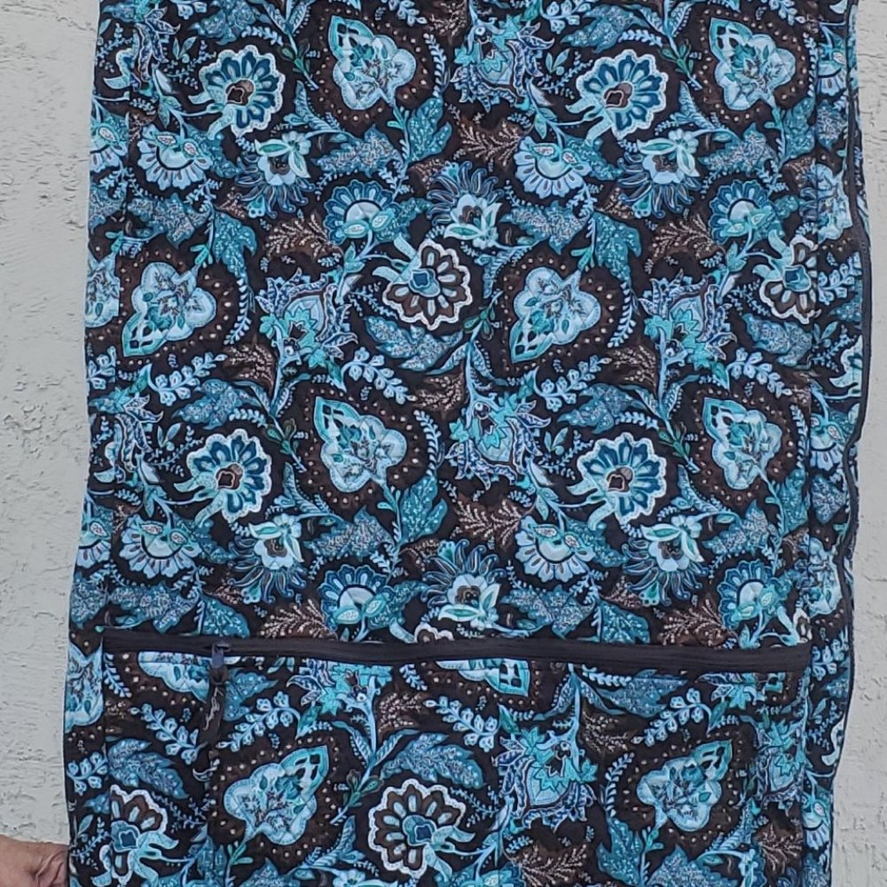 Vintage VERA BRADLEY Floral Garment Bag JAVA BLUE! Retired!